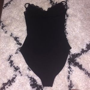 Forever 21 Tops - Forever 21 bodysuit with lace trim Forever 21 Tops - Forever 21 bodysuit with lace trim